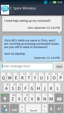 TextCS android App screenshot 0